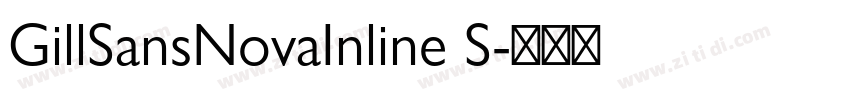 GillSansNovaInline S字体转换